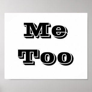Affiche Symbole mariage de la prothèse photo "Me Too"