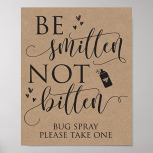 Affiche Symbole Mariage de pulvérisateur de bug de Smitten