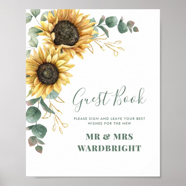 Affiche Symbole Mariage de Sunflower Eucalyptus (Devant)