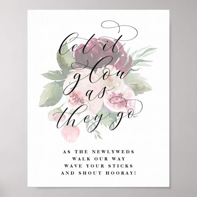 Affiche Symbole Mariage d'envoi de fin d'année Adore Glow  (Devant)