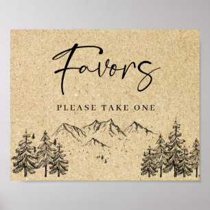 Affiche Symbole Mariage des Faveurs forestières des montag