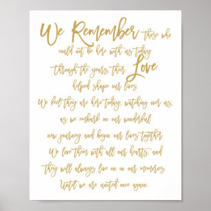 Affiche Symbole Mariage électronique Chic Hand Lettré Gold