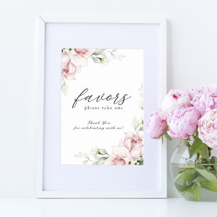 Affiche Symbole Mariage Fleur Signe Rose romantique