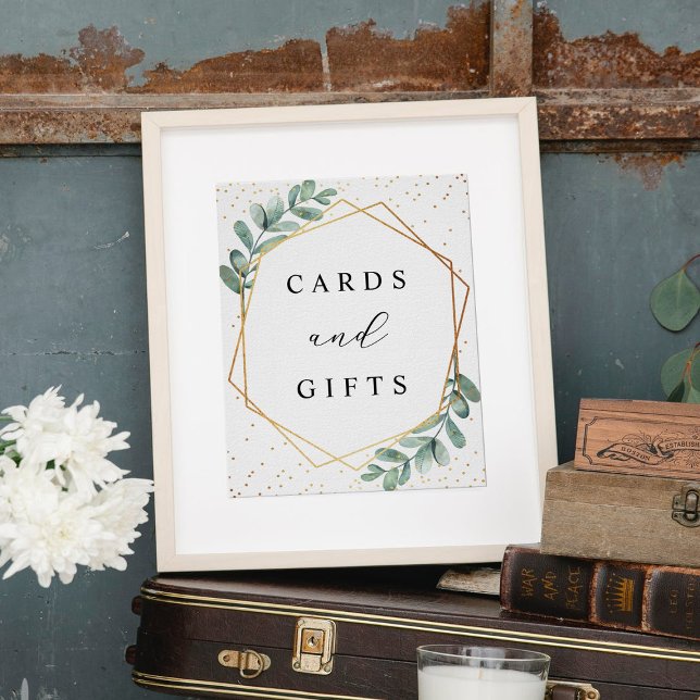 Affiche SYMBOLE Mariage Géométrique Eucalyptus (Créateur téléchargé)