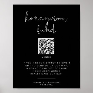 Affiche SYMBOLE Mariage JOVI Edgy Black Modern Honmoon Fun