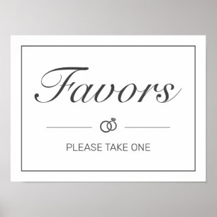 Affiche SYMBOLE Mariage noir blanc minimaliste moderne