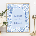 Affiche SYMBOLE MARITIME Bleu Blanc Chinoiserie<br><div class="desc">Ce design d'inspiration chinoiserie présente d'élégants fleurons botaniques et une verdure en bleu et blanc délicieux. Personnalisez l'invitation avec vos détails et si vous voulez réorganiser le style et le placement du texte,  veuillez appuyer sur le bouton "Cliquez pour customiser plus loin".</div>
