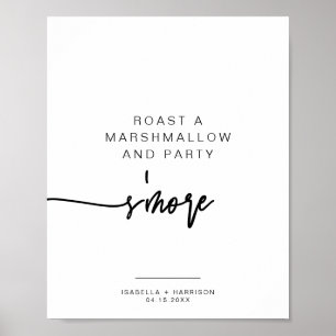 Affiche SYMBOLE MARLO Bold Contemporary S'mores Bar