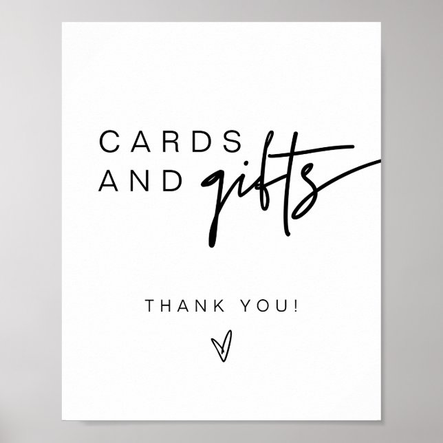 Affiche Symbole MARLO Bold Modern Cards & Cadeaux (Devant)