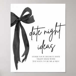 Affiche Symbole moderne Black Bow Night Ideas