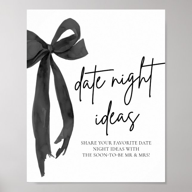 Affiche Symbole moderne Black Bow Night Ideas (Devant)