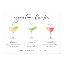 Symbole moderne Mariage Cocktails Boissons