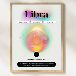 Affiche Symbole moderne Zodiac Librairie Citation Air Elem
