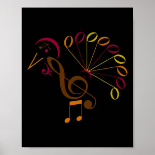 Affiche Symbole note de musique Turquie Maître de musique 
