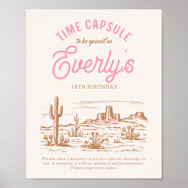 Affiche Symbole numérique de la capsule temporelle de la c (Devant)