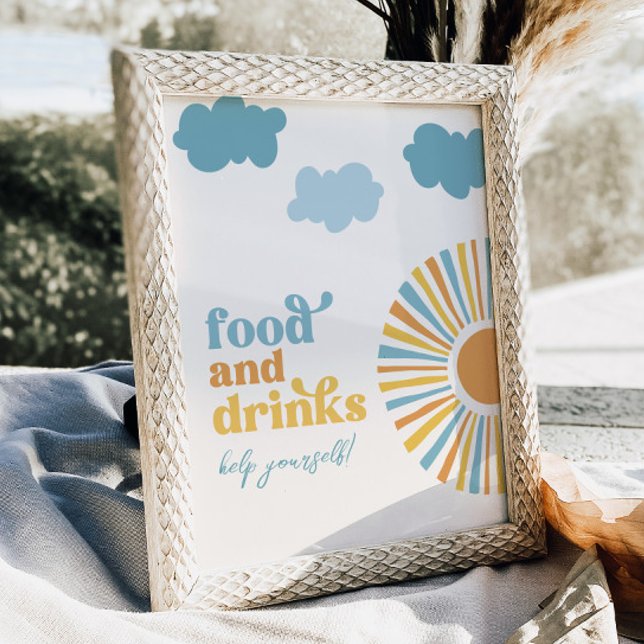 Affiche Symbole numérique Sun Party pour la nourriture et  (Créateur téléchargé)