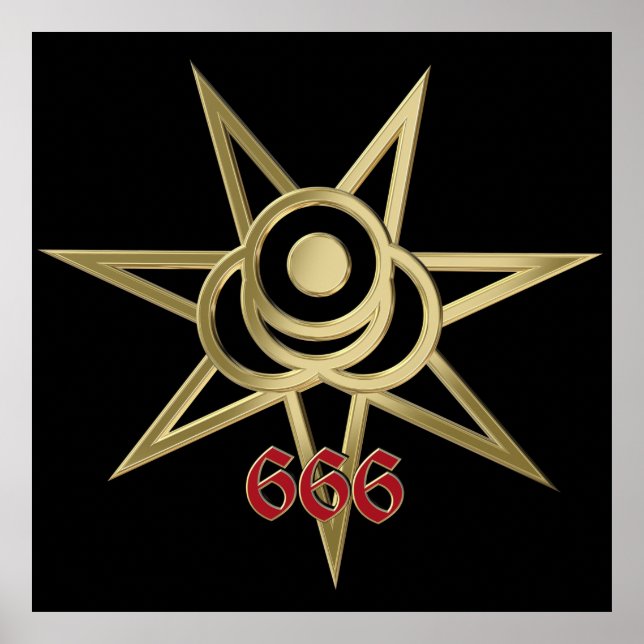 Affiche Symbole occulte septagram (Devant)