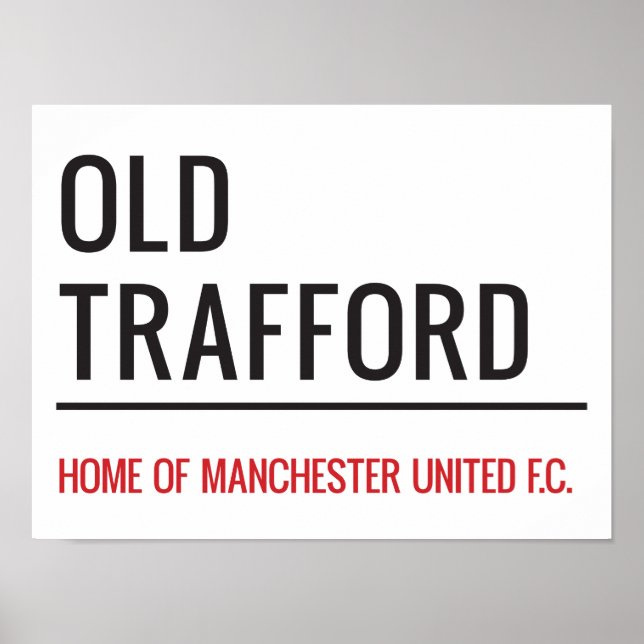 Affiche Symbole Old Trafford (Devant)