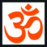 Affiche Symbole Om indien<br><div class="desc">Ce dessin présente l'Om (ou Aum), qui représente un son sacré et un symbole spirituel dans les religions indiennes. L'Om signifie l'essence de la réalité ultime, la conscience ou Atman. Il fait partie de l'iconographie que l'on retrouve dans les manuscrits anciens et médiévaux, les temples, les monastères et les retraites...</div>