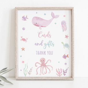 Affiche Symbole Pastel Rose sous la mer Cadeaux d'annivers