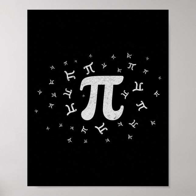 Affiche Symbole Pi Jour 3.14 Pi Math Numéro Pi Jour 202 (Devant)