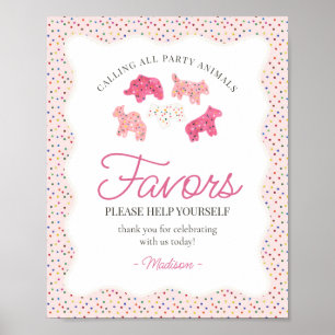 Affiche Symbole Pink Frosted Animal Cookies Sprinkle Faveu