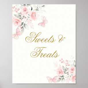 Affiche Symbole Quinceañera de bonbons et de friandises au