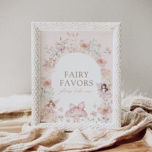 Affiche Symbole Rose Floral Fairy Faveurs Anniversaire