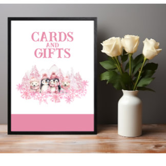 Affiche Symbole rose Hiver ONEderland Cartes et cadeaux