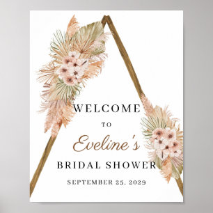 Affiche SYMBOLE ROUGE Séché Palm Pampas Herbe Pampas