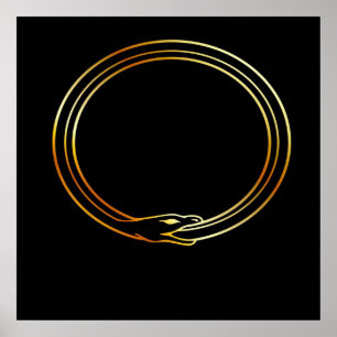 Affiche Symbole serpent Ouroboros
