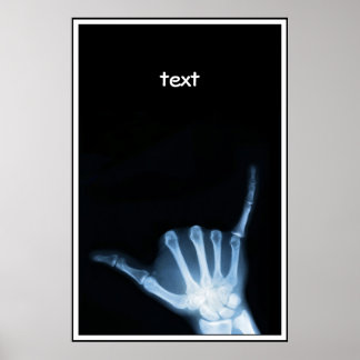 Affiche SYMBOLE Shaka X-Ray (Perdre la main)