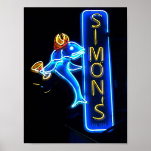 Affiche Symbole Simons Gorgey Neon