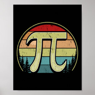 Affiche Symbole simple Pi Jour National Pi Hommes Femmes M
