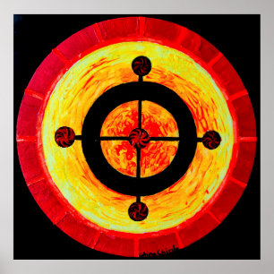 Affiche Symbole solaire celtique