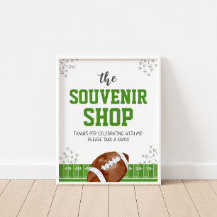 Affiche Symbole Souvenir Shop Football Anniversaire Faveur