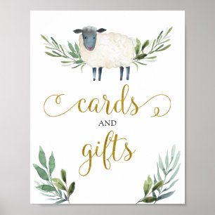 Affiche Symbole Sweet Little Lamb Green Cartes et cadeaux