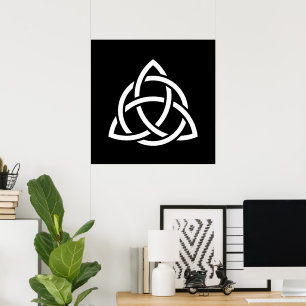 Affiche Symbole triquetra de noeud de trinité celtique