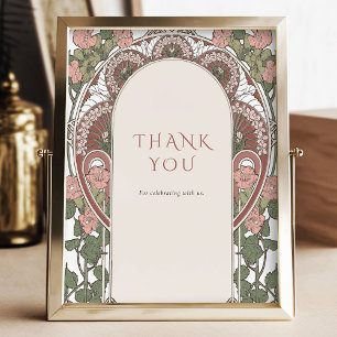 Affiche Symbole Vintage Art Nouveau - Couleurs modifiables