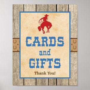 Affiche Symbole Western Cowboy Party