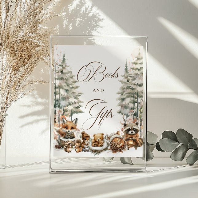 Affiche Symbole Winter Wonderland Watercolor Animaux Cadea (Créateur téléchargé)