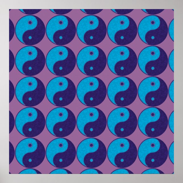 Affiche symbole yin yang (Devant)