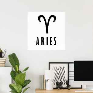 Affiche Symbole zodiaque d'Aries