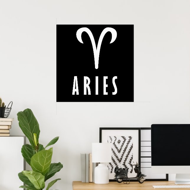 Affiche Symbole zodiaque d'Aries (Bureau à domicile)