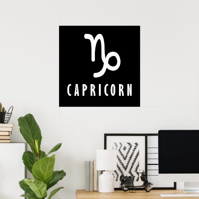 Affiche Symbole zodiaque de Capricorne (Bureau à domicile)