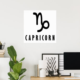 Affiche Symbole zodiaque de Capricorne
