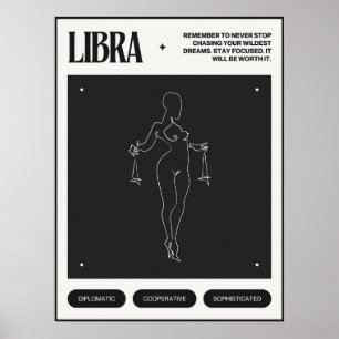 Affiche SYMBOLE Zodiaque Libra
