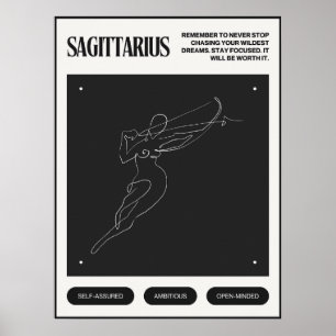 Affiche SYMBOLE Zodiaque Sagittaire