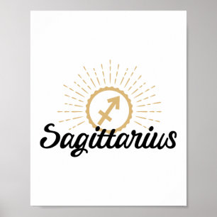 Affiche Symbole zodiaque Sagittarius Starburst