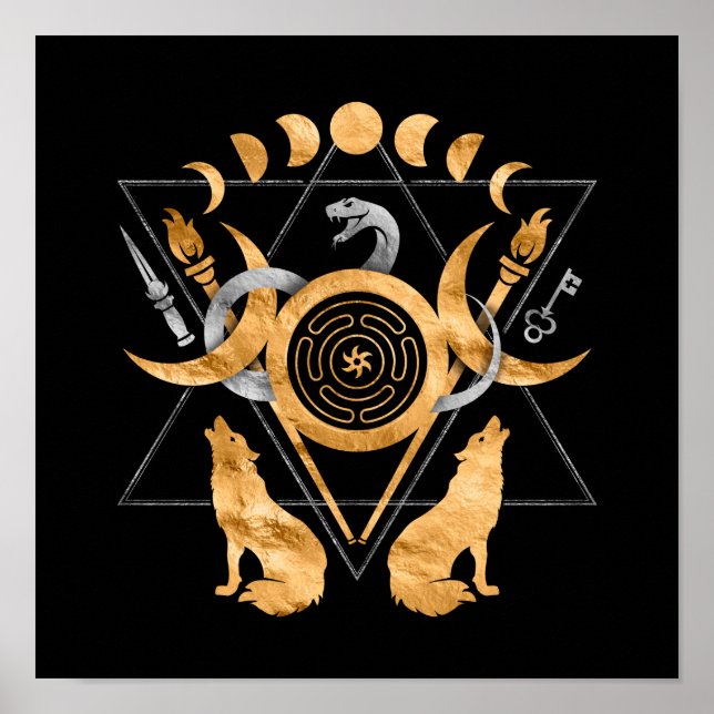 Affiche Symboles de l'affiche Hecate (Devant)